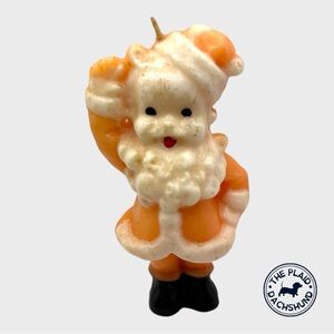 Vintage Midcentury Santa Claus Candle